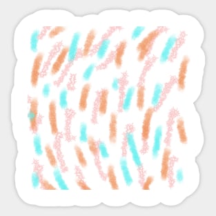 Colorful watercolor abstract texture art Sticker